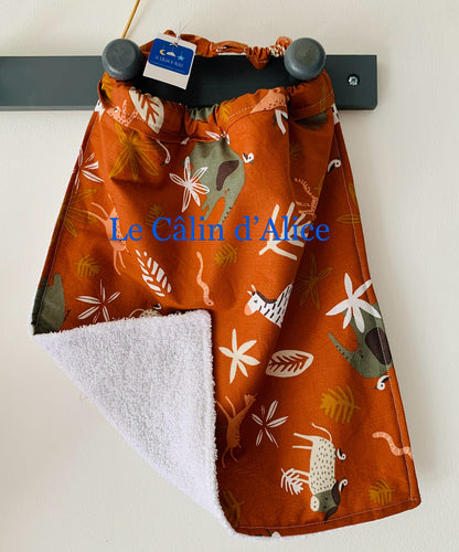 Bavoir élastique motif animaux - bavoir Cantine