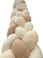 Tresse de lit 4 brins – Blanc Bouclette & Beige