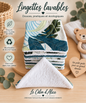 Lot de 10 lingettes lavables bébé motif feuille
