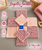 Lot de 10 lingettes lavables bébé motif Liberty fleuri