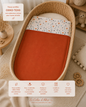 Couverture motif renard terracotta