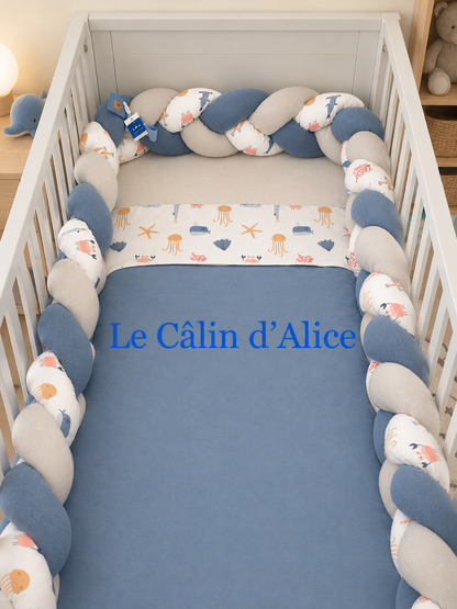 Ensemble tresse de lit + couverture assortie