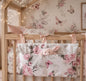 Range Doudou Bébé Motif Rose Papillon – Organisateur de Lit Fait Main | Cadeau Naissance