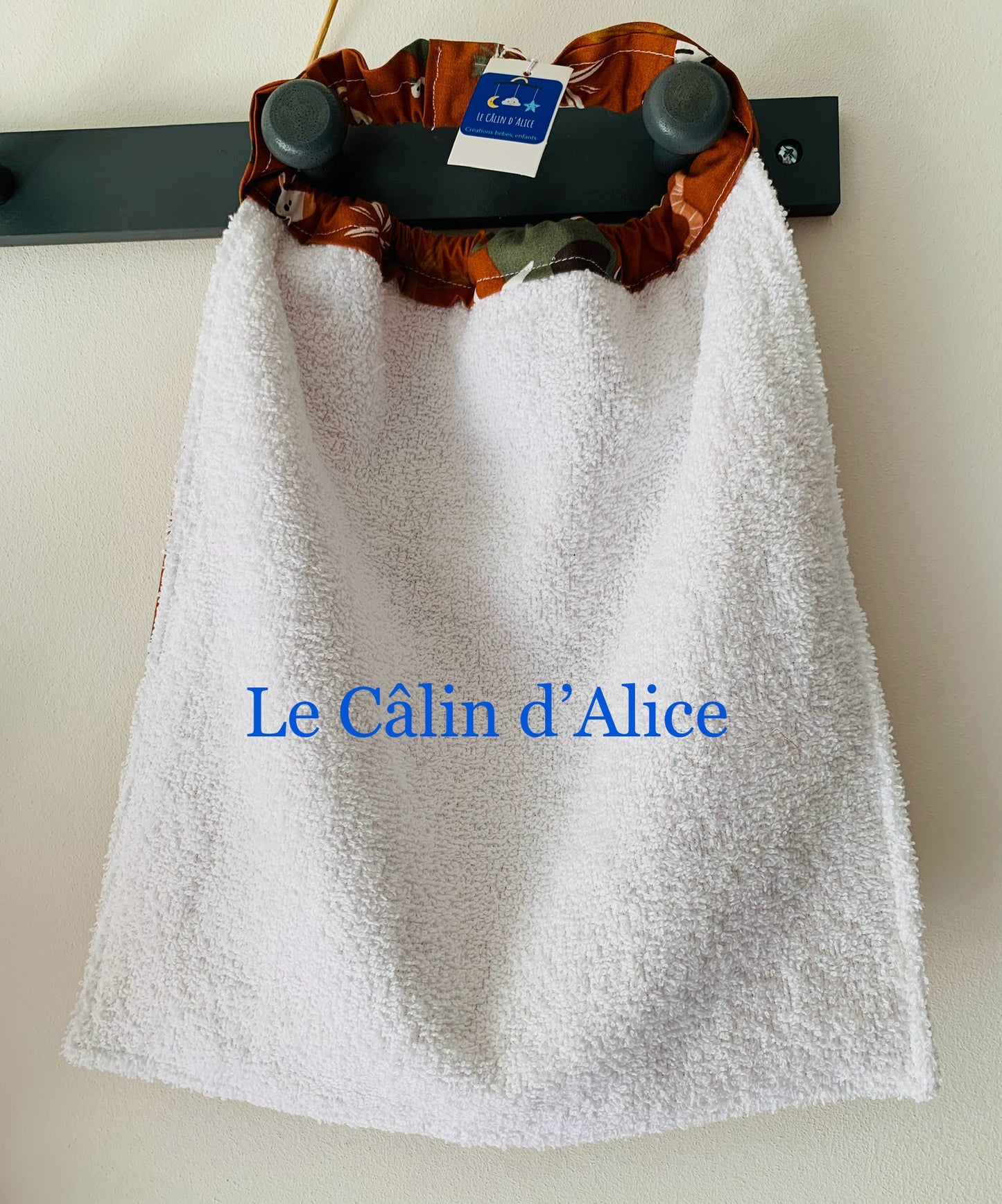 Bavoir élastique motif animaux - bavoir Cantine