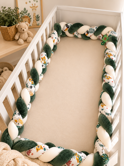 Tresse de lit 3 brins motif jungle