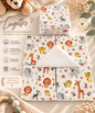 Lingettes motif animaux de d Afrique