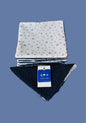 Lot de 8 Lingettes Lavables Bébé Motif Étoiles – Coton Oeko-Tex Fait Main | Cadeau Naissance
