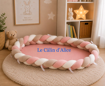 Réducteur de lit tressé – Ensemble 3 pièces