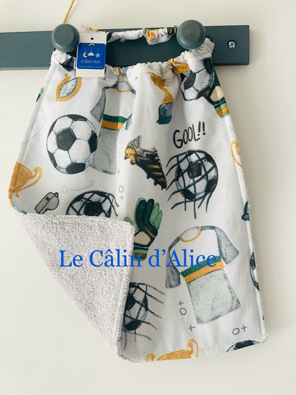 Bavoir élastique motif foot - Bavoir cantine
