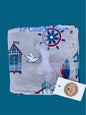 Lot de 5 lingettes lavables – imprimé marin