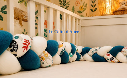 Tresse de lit 3 brins motif jungle