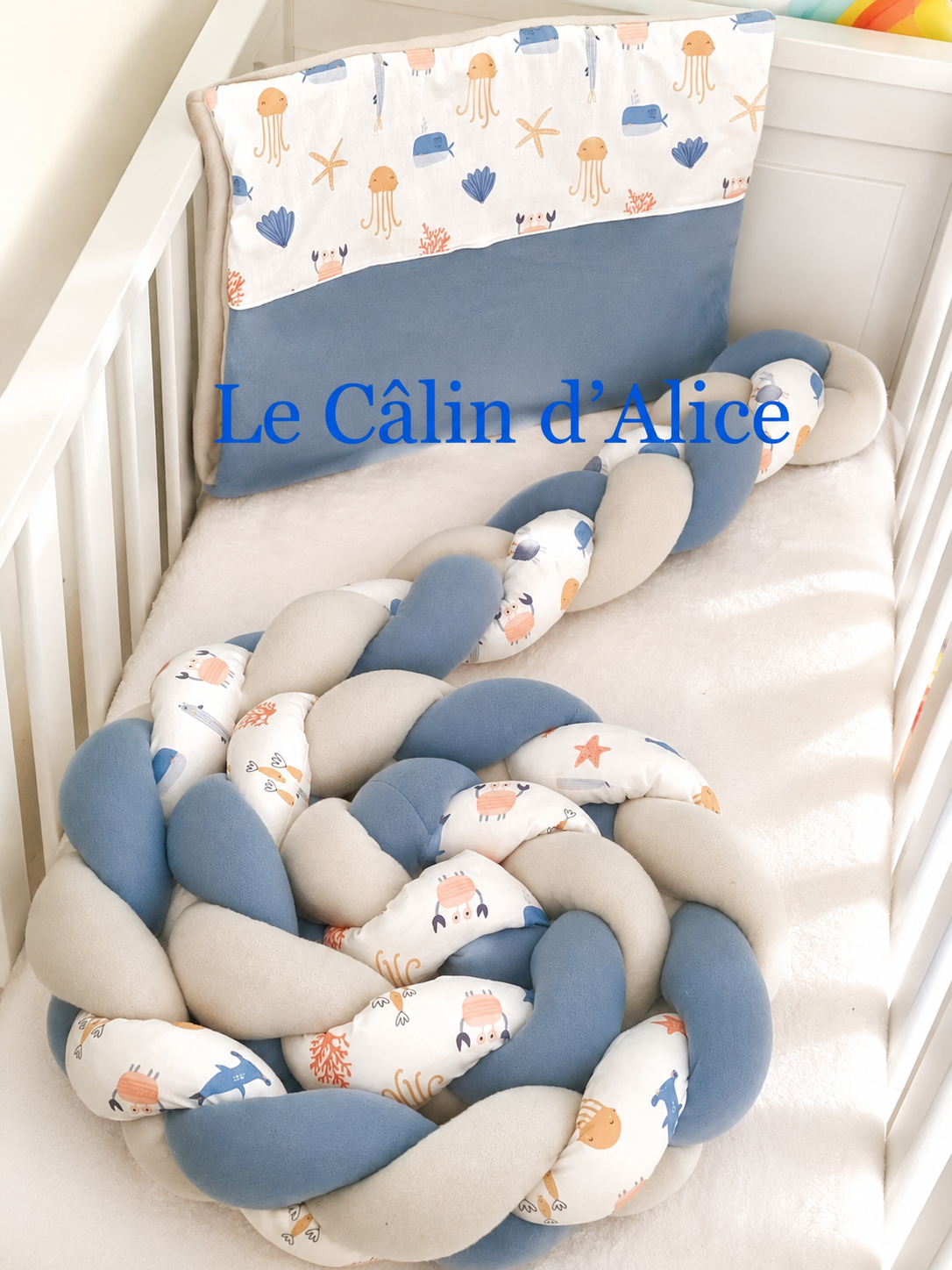 Ensemble tresse de lit + couverture assortie