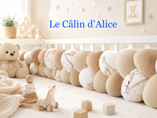Tresse de lit 3 brins motif savane