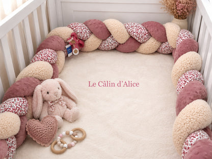 Tresse de lit 3 brins motif liberty fleuri
