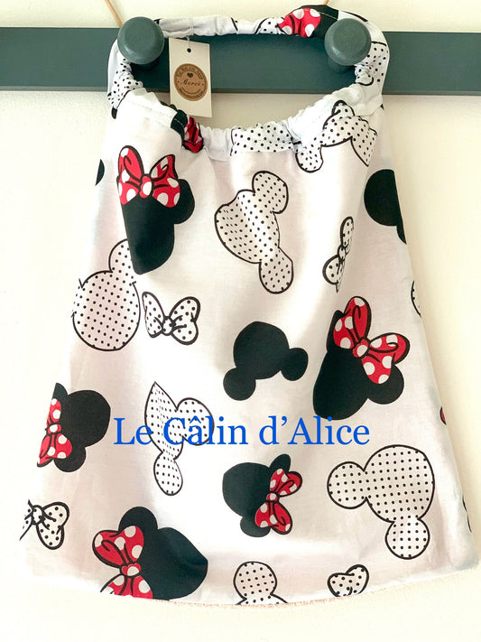 Bavoir élastique Minnie - bavoir cantine